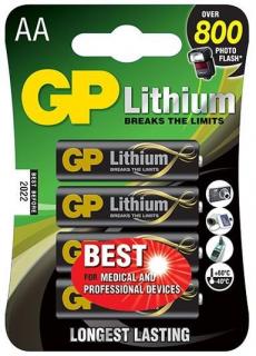 15LF AA Lithium Batteries - 4 Pack 