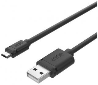 USB2.0 Male to Micro-B Male 50CM Charge & Sync Cable - Black 