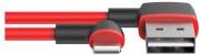 L-Shape USB to Lightning 1m Charge & Sync Cable - Red/Black