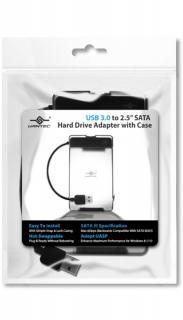 USB 3.0 to 2.5 Inch SATA Hard Drive Adapter with Case 