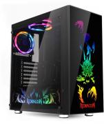STEELJAW PRO RGB Sync Tempered Glass Gaming Chassis - Black