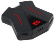 ERIS Gamepad to Mouse and Keyboard Converter Adapter with Desktop App - Black & Red