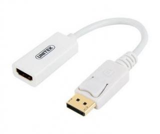 4K DisplayPort Male to HDMI Female Adapter - White (Y-6332) 