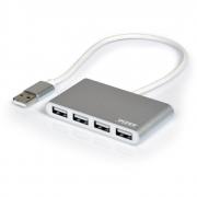 4-Port USB2.0 Hub - Silver