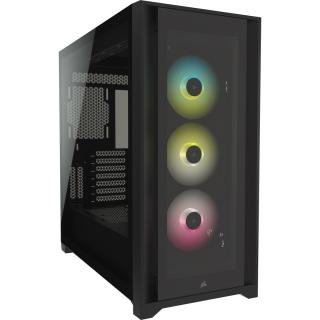 Obsidian Series 5000X Tempered Glass Mid Tower Chassis - Black 