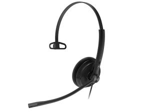 UH34 Lite On-Ear USB Mono Headset - Black 