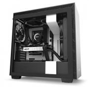 H710 Windowed Mid Tower Chassis - Matte White/Black