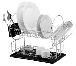 Catania 201 Chrome-Plated 2 Tier Dish Drainer 