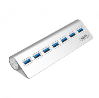 7-Port USB 3.0 Aluminium Hub - Silver 