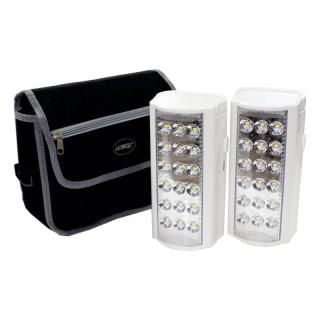 MS6908-LT Twin Pack 800lm Rechargeable LED Lantern Set With Power Bank 