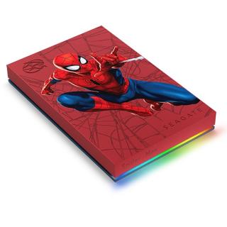 Spider-Man Special Edition FireCuda 2TB External Hard Drive with Customizable RGB LED (STKL2000417) 
