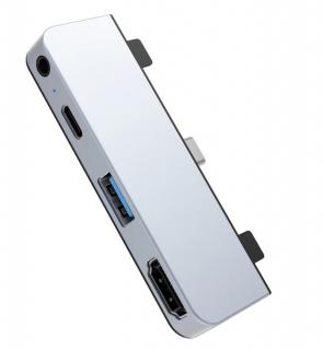 HyperDrive HD319E 4-in-1 USB-C Hub for iPad  - Silver 