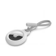 Secure Holder with Strap for AirTag - White