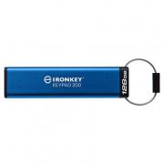 Ironkey KeyPad 200 iKKP200 128GB Flash Drive - Blue