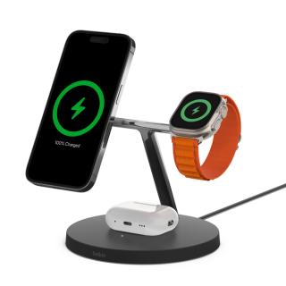 BoostCharge Pro  3-in-1 Wireless Charger with Official MagSafe Charging 15W 