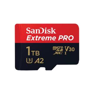 Extreme Pro 1TB microSDXC UHS-I U3 V30 A2 Memory Card with SD Adapter 