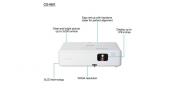 CO Series CO-W01 3LCD WXGA Projector - White