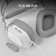 HS80 RGB 7.1 Surround Sound USB Gaming Headset - White